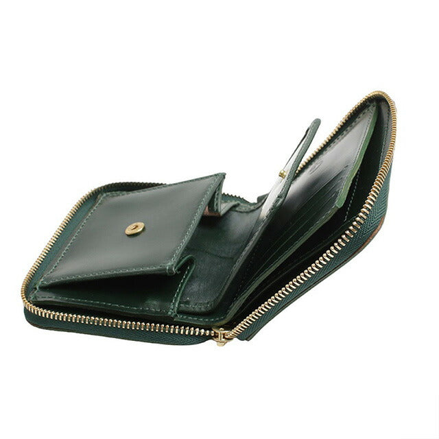 グレンロイヤル GLENROYAL ZIP AROUND SMALL WALLET 二つ折り財布 03-5866-GREEN メンズ レディース BOTTLE GREEN WQ00052416