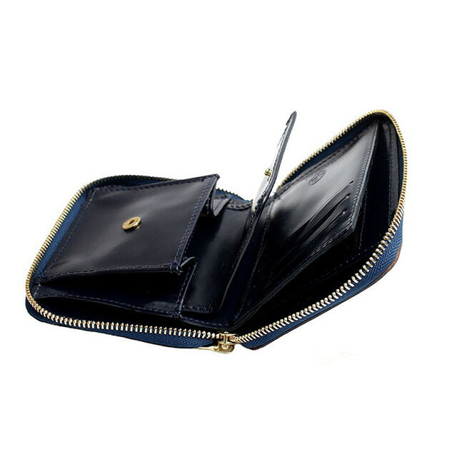 グレンロイヤル GLENROYAL ZIP AROUND SMALL WALLET 二つ折り財布 03-5866-DBL メンズ レディース DARK BLUE WQ00052417