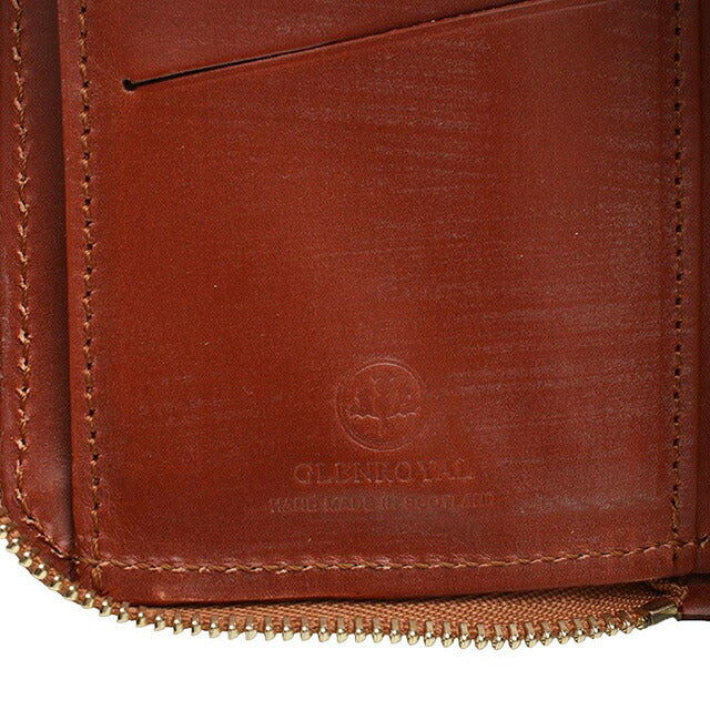 グレンロイヤル GLENROYAL ZIP AROUND SMALL WALLET 二つ折り財布 03-5866-TAN メンズ レディース OXFORD TAN WQ00052418