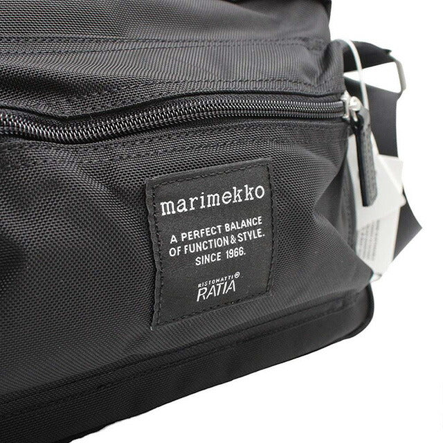 マリメッコ MARIMEKKO ROADIE MY THINGS BAG ショルダーバッグ 092519-999 レディース ブラック WQ00052530