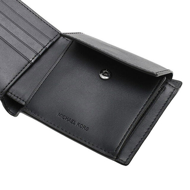 マイケルコース MICHAEL KORS 折りたたみ財布 二つ折り財布 ウォレット 36U9LCRF3B-ADMRL-PLBLUE メンズ ブルー ネイビー 紺 MK WQ00052596
