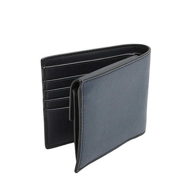 マイケルコース MICHAEL KORS 折りたたみ財布 二つ折り財布 ウォレット 36U9LHRF3L-NAVY メンズ ネイビー 紺 WQ00052598