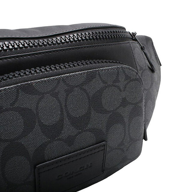コーチ COACH TRCK BBG SIG PVC ボディバッグ C3765-QBMI5 メンズ チャコールブラック WQ00052635