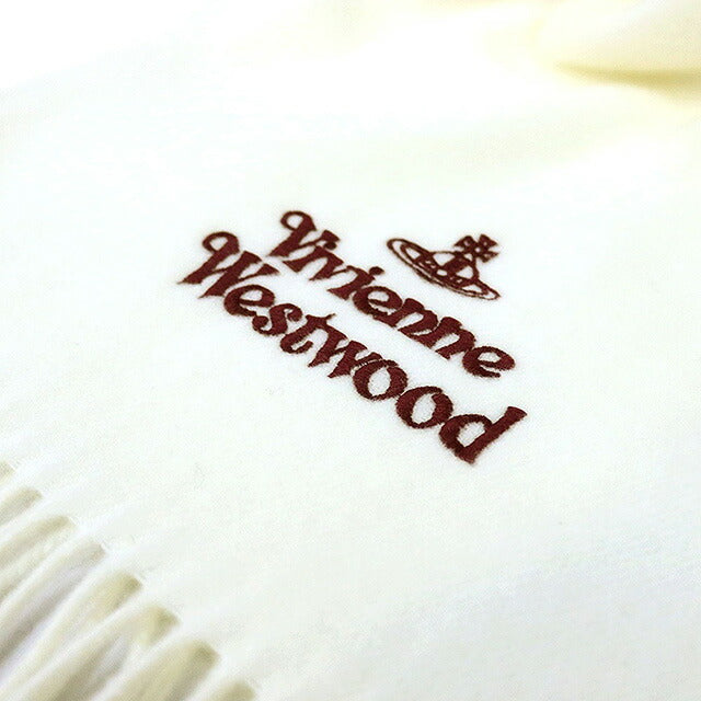 ヴィヴィアンウエストウッド VIVIENNE WESTWOOD マフラー 24-W00Q7-A401 レディース メンズ ホワイト マフラー WQ00052967