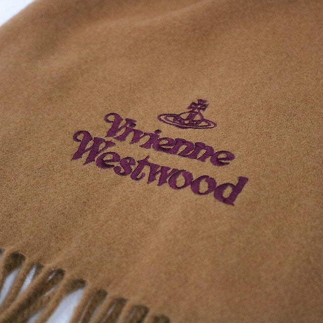 ヴィヴィアンウエストウッド VIVIENNE WESTWOOD マフラー 24-W00Q7-C407 レディース メンズ キャメル マフラー WQ00052968
