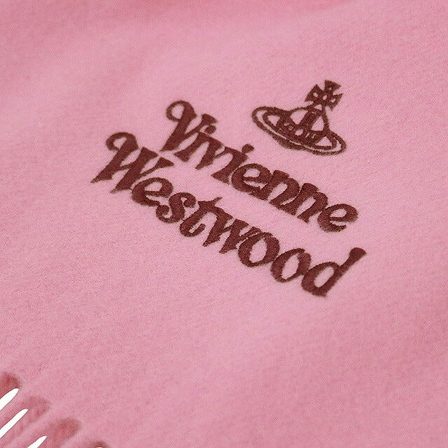 ヴィヴィアンウエストウッド VIVIENNE WESTWOOD マフラー 24-W00Q7-G401 レディース メンズ ピンク マフラー WQ00052970