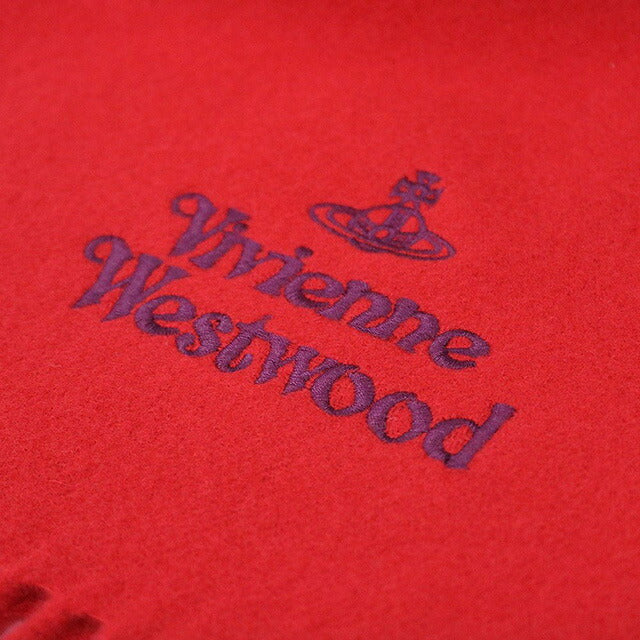 ヴィヴィアンウエストウッド VIVIENNE WESTWOOD マフラー 24-W00Q7-H401 レディース メンズ レッド マフラー WQ00052972