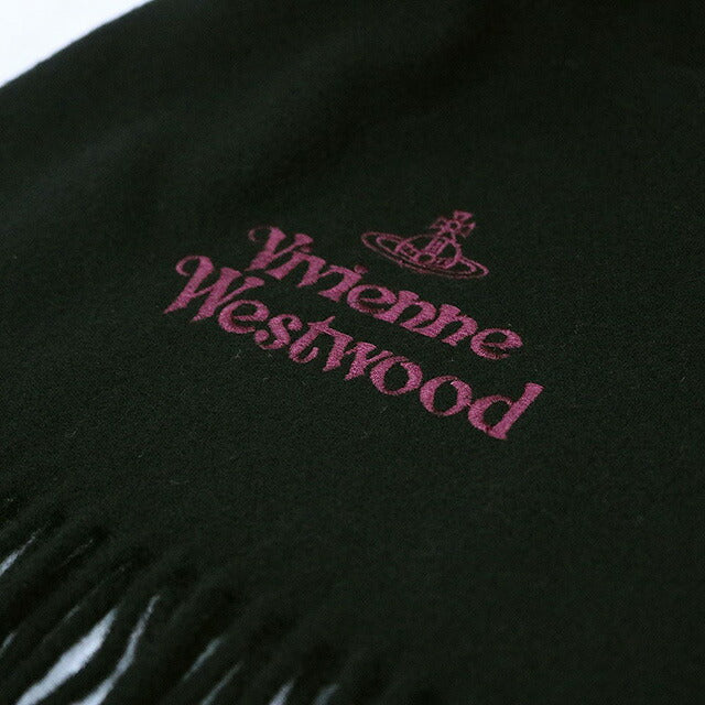 ヴィヴィアンウエストウッド VIVIENNE WESTWOOD マフラー 24-W00Q7-N401 レディース メンズ ブラック マフラー WQ00052976