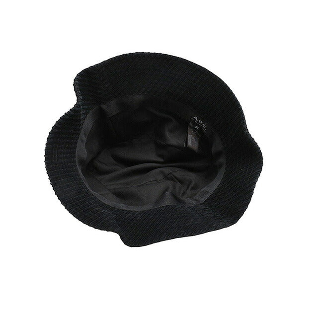 アーペーセー A.P.C. DELAVE BOB THAIS バケットハット M24125-COEZQ-LZZ-58 メンズ レディース ブラック 帽子 WQ00053075