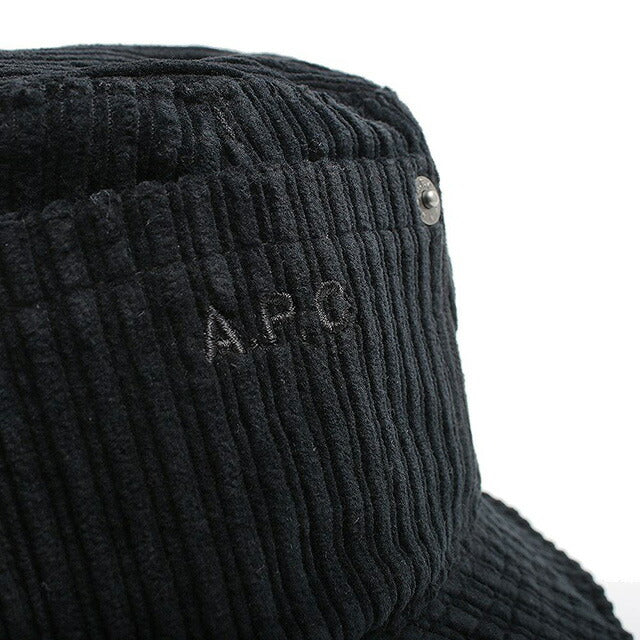 アーペーセー A.P.C. DELAVE BOB THAIS バケットハット M24125-COEZQ-LZZ-58 メンズ レディース ブラック 帽子 WQ00053075
