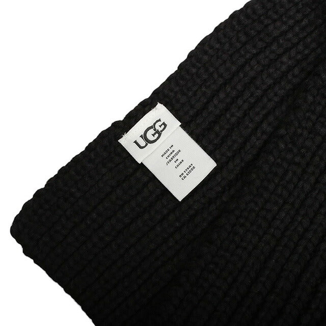 アグ UGG W Chunky Rib Knit Scarf マフラー 20166-BLK レディース ブラック マフラー WQ00053188