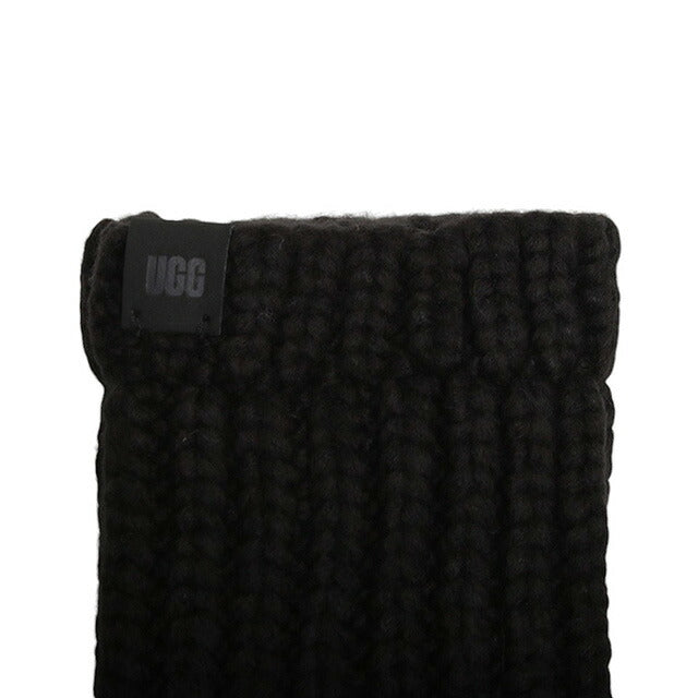 アグ UGG W CHUNKY FINGERLESS MITTEN 手袋 22590-BLK レディース ブラック 手袋 WQ00053192