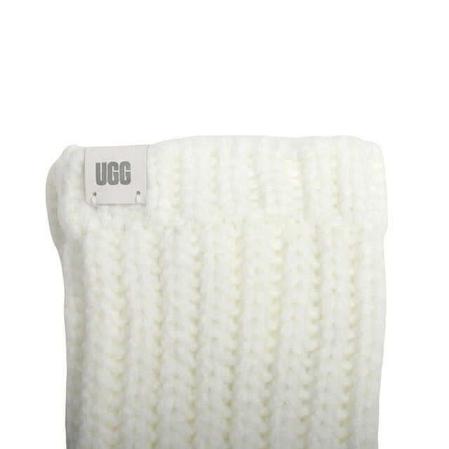 アグ UGG W CHUNKY FINGERLESS MITTEN 手袋 22590-WHITE レディース ホワイト 手袋 WQ00053194