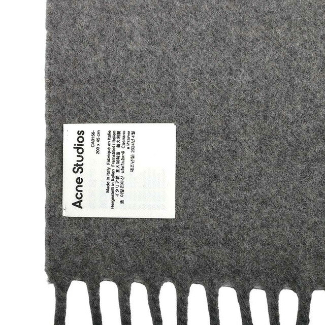 アクネ ストゥディオズ Acne Studios マフラー CA0156-990-GREY レディース メンズ カシミヤ グレーメランジ WQ00053448