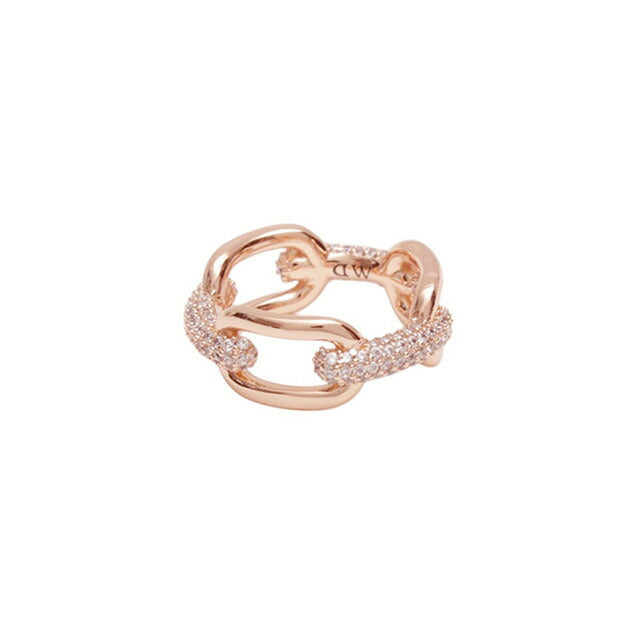ダニエルウェリントン DANIEL WELLINGTON Crystal Link Ring 68 RG リング DW00400587 レディース メンズ ローズゴールド リング WQ00054014