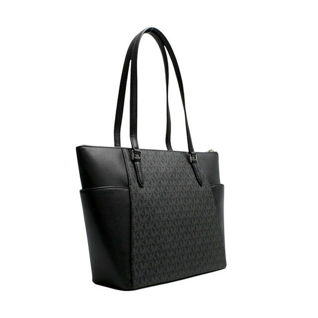 マイケルコース MICHAEL KORS CHARLOTTE LG TZ TOTE LEATHER トートバッグ 35T0SCFT3B-BLACK レディース ブラック WQ00054049