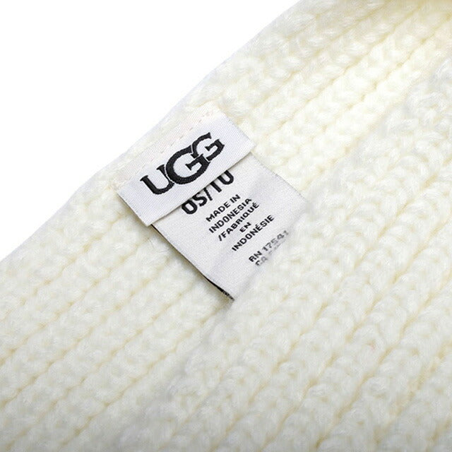 アグ UGG Chunky Rib Scarf マフラー 101106-NMB レディース メンズ ホワイト マフラー WQ00054068