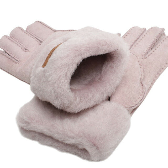 アグ UGG Turn Cuff Glove 手袋 17369-AHN レディース S シープスキン ピンク 手袋 WQ00054069