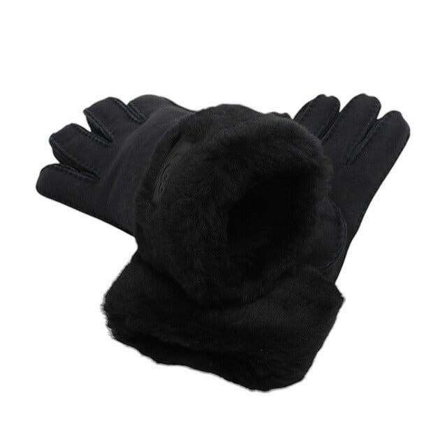 アグ UGG Turn Cuff Glove 手袋 17369-BLK レディース S シープスキン ブラック 手袋 WQ00054070
