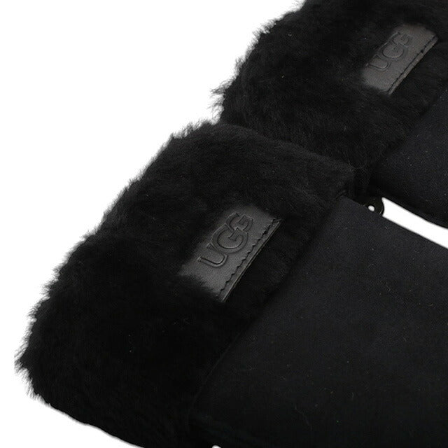 アグ UGG Turn Cuff Glove 手袋 17369-BLK レディース S シープスキン ブラック 手袋 WQ00054070