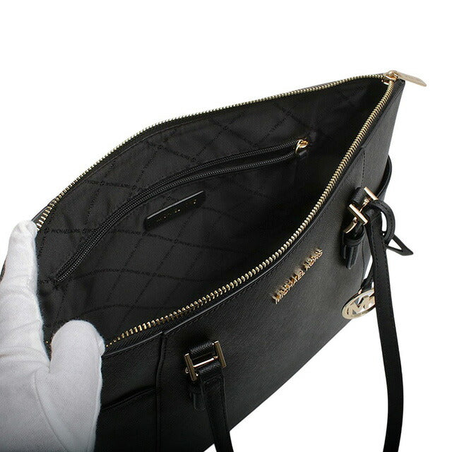 マイケルコース MICHAEL KORS CHARLOTTE LG TZ TOTE トートバッグ 35T0GCFT7L-BLACK レディース ブラック WQ00054076