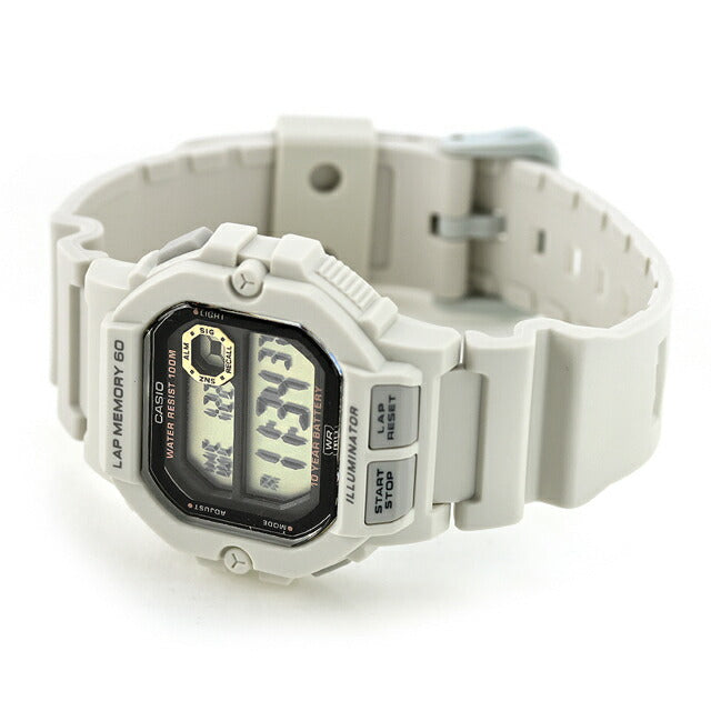 カシオ チープカシオ CASIO クォーツ 電池式 WS-1400H-8AV スタンダード 海外モデル メンズ チプカシ 腕時計 ブランド カシオ casio デジタル アイボリー 白 WS-1400H-8AVDF