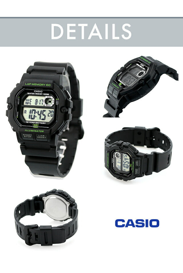 カシオ チープカシオ CASIO クォーツ 電池式 WS-1400H 海外モデル メンズ チプカシ 腕時計 ブランド カシオ casio デジタル ブラック アイボリー 選べるモデル WS-1400H