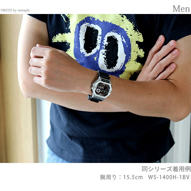 カシオ CASIO チプカシ チープカシオ クオーツ WS-1400H-4AV 海外モデル メンズ 腕時計 casio レッド 赤 WS-1400H-4AVDF