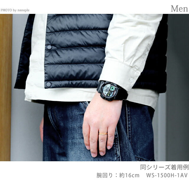 カシオ CASIO WS-1500H-3BV デジタル チプカシ 海外モデル メンズ 腕時計 ブランド カシオ casio デジタル ブラック カーキ 黒 WS-1500H-3BVDF