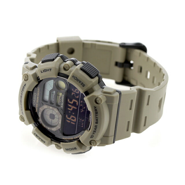 カシオ CASIO WS-1500H-5BV デジタル チプカシ 海外モデル メンズ 腕時計 ブランド カシオ casio デジタル ブラック ベージュ 黒 WS-1500H-5BVDF