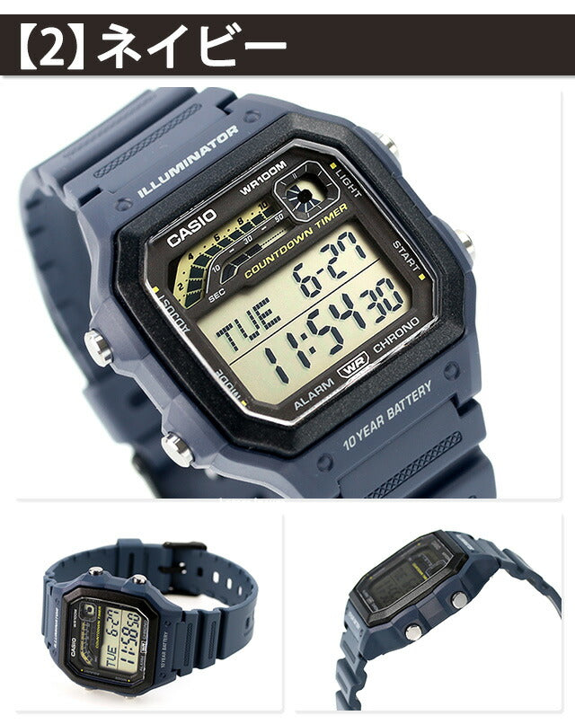 カシオ チプカシ CASIO WS-1600H 海外モデル メンズ 腕時計 カシオ casio デジタル 選べるモデル WS-1600H
