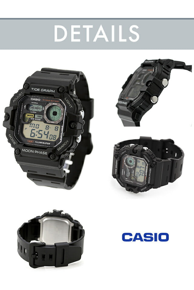 カシオ CASIO クォーツ 電池式 WS-1700H スタンダード チプカシ 海外モデル メンズ 腕時計 ブランド デジタル 選べるモデル WS-1700H