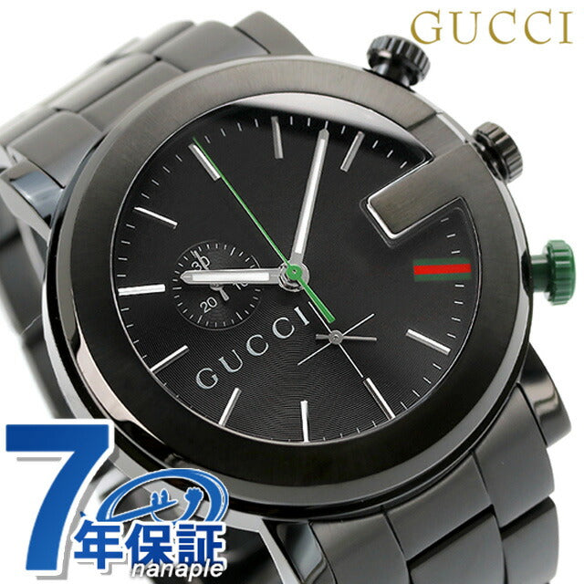 グッチ 時計 G-クロノ メンズ オールブラック YA101331 腕時計 ブランド YA101331