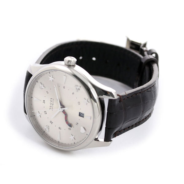 グッチ 時計 Gタイムレス 40mm GMT スネーク 蛇 自動巻き 機械式 メンズ 腕時計 ブランド YA126332 G-TIMELESS シルバー ダークブラウン 革ベルト YA126332
