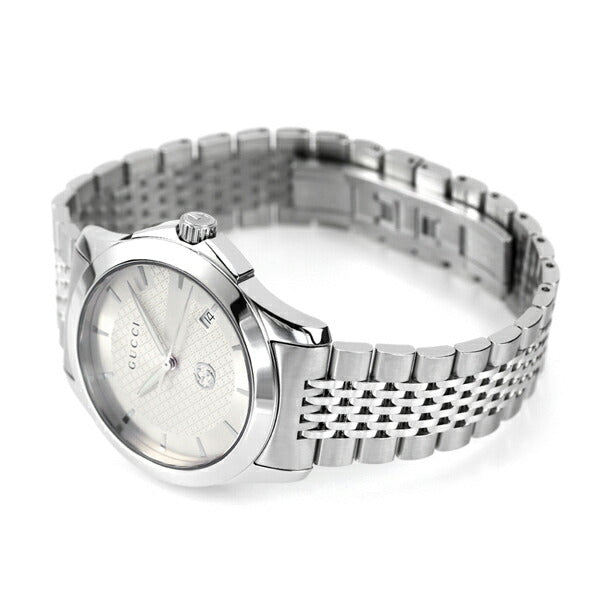 グッチ 時計 Gタイムレス 40mm クオーツ メンズ 腕時計 ブランド YA1264174 シルバー YA1264174