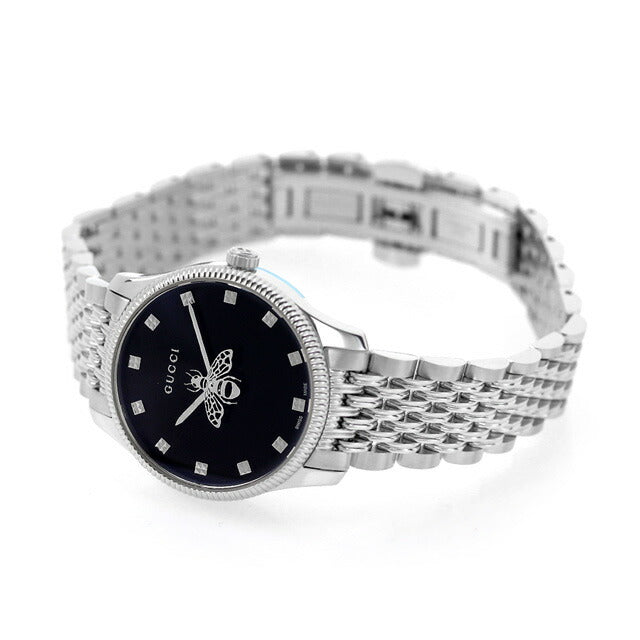 グッチ Gタイムレス クオーツ 腕時計 ブランド レディース GUCCI YA1265020 アナログ ブラック 黒 スイス製 YA1265020
