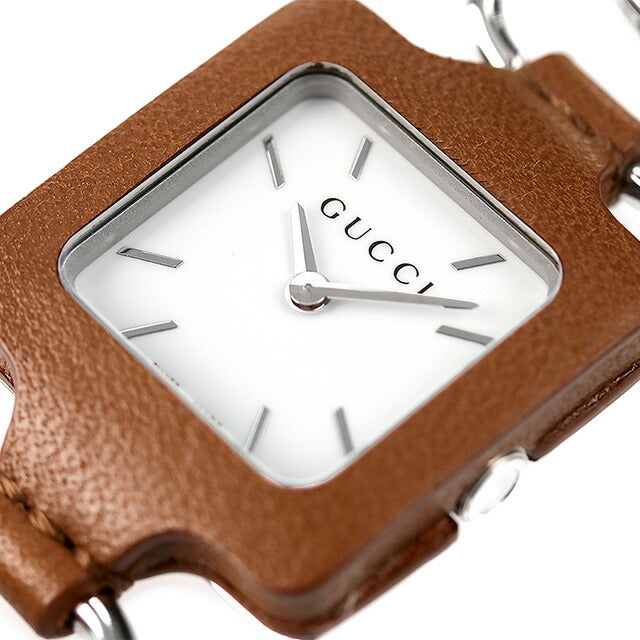 グッチ 懐中時計 メンズ レディース 25mm ペンダントウォッチ スイス製 クオーツ YA130417 GUCCI ホワイト ブラウン 記念品 プレゼント ギフト YA130417
