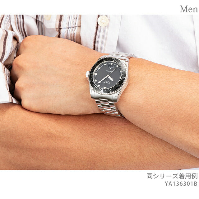 グッチ DIVE クォーツ 電池式 腕時計 ブランド メンズ GUCCI YA136301B アナログ ブラック 黒 スイス製 YA136301B