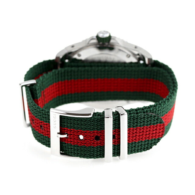 グッチ ダイヴ クオーツ 腕時計 ブランド メンズ 蜂 GUCCI YA136339 アナログ グリーン レッド 赤 スイス製 YA136339