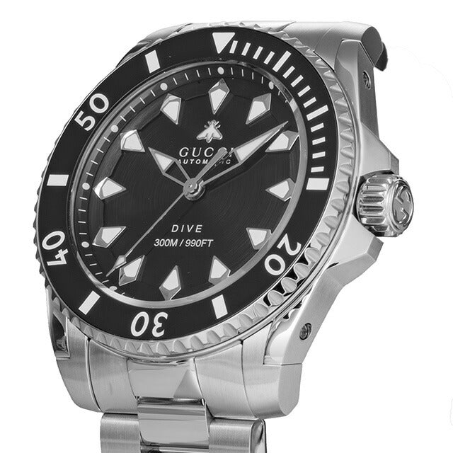 グッチ DIVE 自動巻き 腕時計 ブランド メンズ GUCCI YA136353 アナログ ブラック 黒 スイス製 YA136353