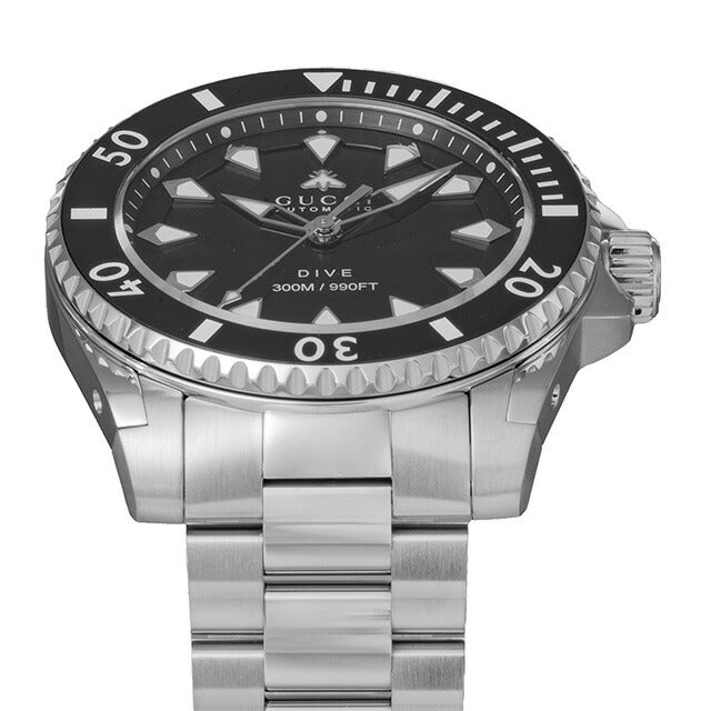 グッチ DIVE 自動巻き 腕時計 ブランド メンズ GUCCI YA136353 アナログ ブラック 黒 スイス製 YA136353