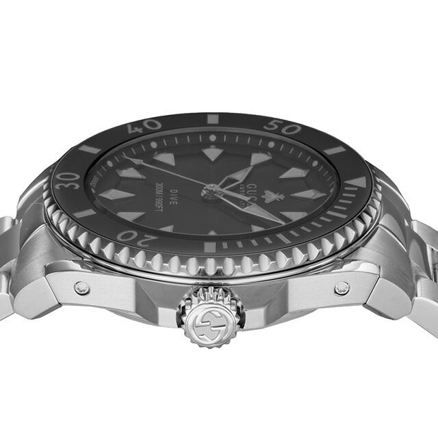 グッチ DIVE 自動巻き 腕時計 ブランド メンズ GUCCI YA136353 アナログ ブラック 黒 スイス製 YA136353