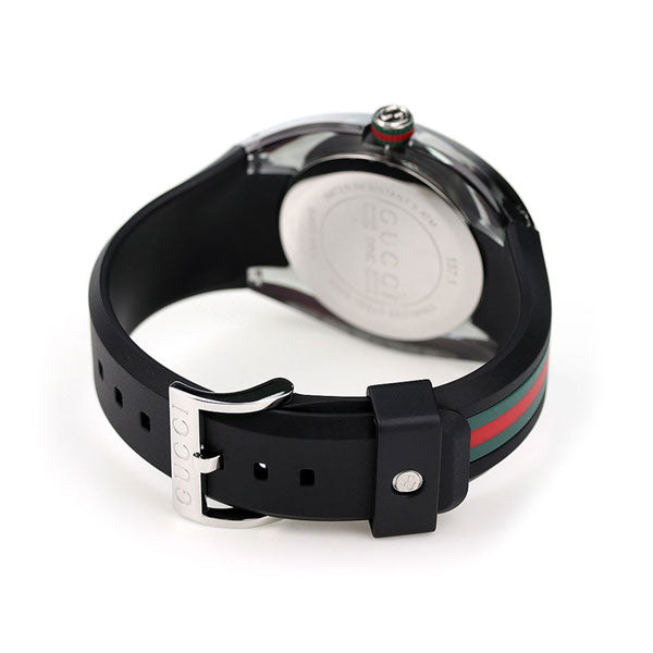 グッチ 時計 シンク 46mm クオーツ メンズ 腕時計 ブランド YA137116 グレーシルバー ブラック YA137116