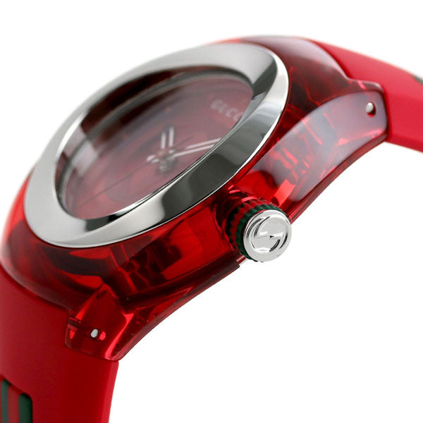 グッチ シンク 36mm レディース 腕時計 ブランド YA137303 レッド YA137303