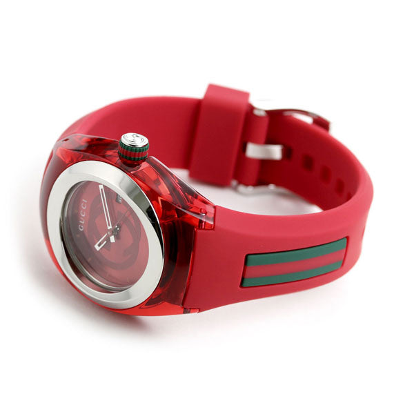 グッチ シンク 36mm レディース 腕時計 ブランド YA137303 レッド YA137303