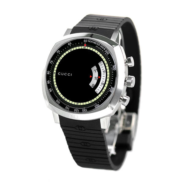 グッチ 時計 メンズ レディース クロノグラフ グリップ 40mm YA157301 腕時計 ブランド ブラック YA157301