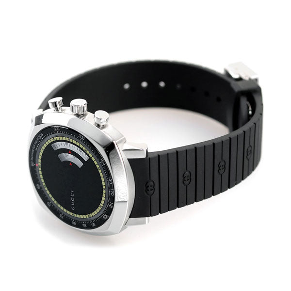 グッチ 時計 メンズ レディース クロノグラフ グリップ 40mm YA157301 腕時計 ブランド ブラック YA157301