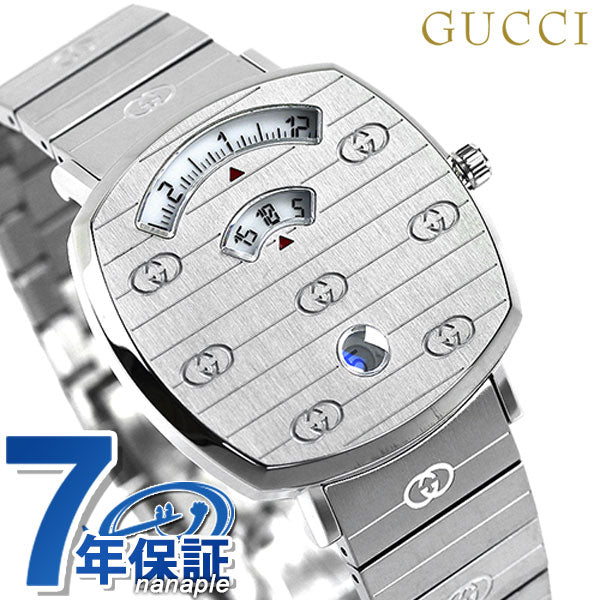 グッチ 時計 グリップ 35mm メンズ レディース 腕時計 ブランド YA157401 シルバー YA157401