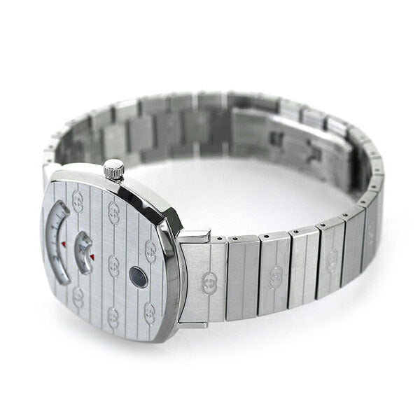 グッチ 時計 グリップ 35mm メンズ レディース 腕時計 ブランド YA157401 シルバー YA157401