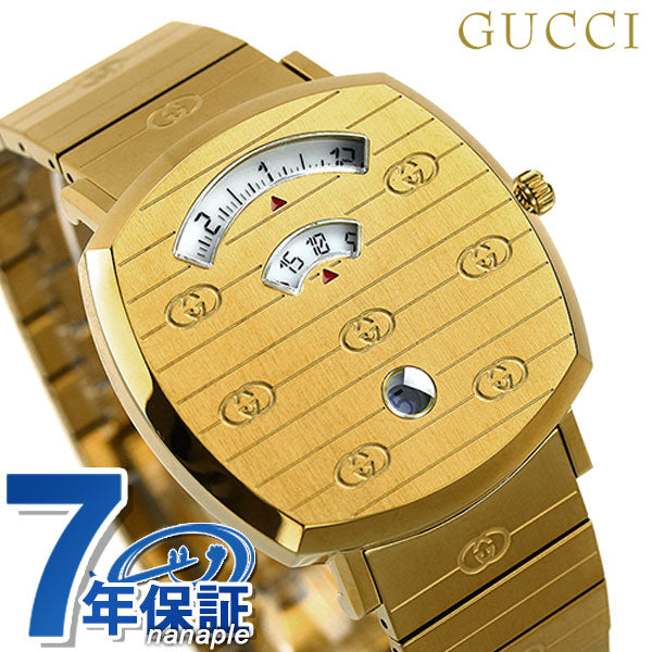 グッチ 時計 グリップ 38mm メンズ レディース 腕時計 ブランド YA157409 ゴールド YA157409